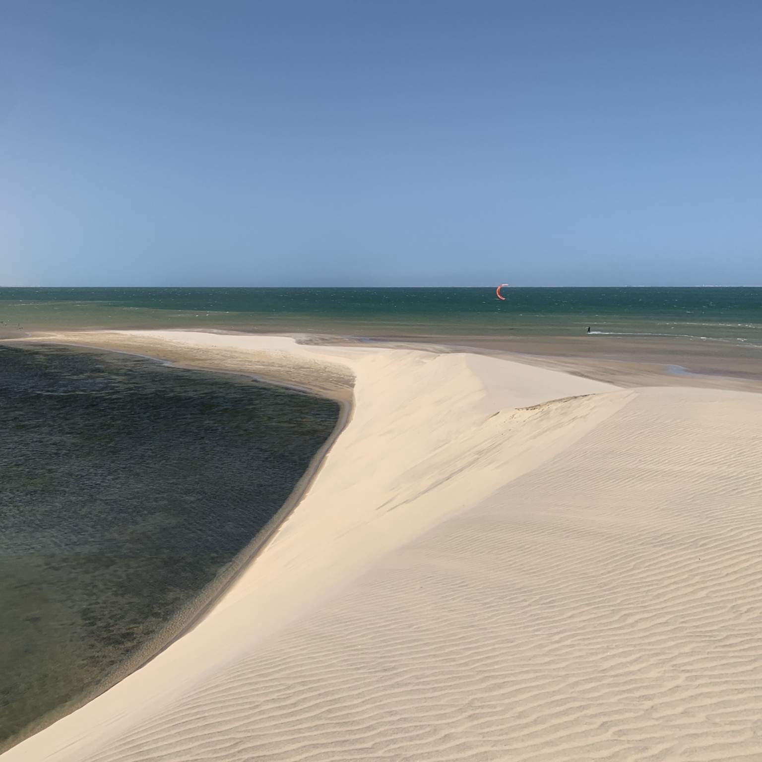 Vue sur les dunes Dahkla